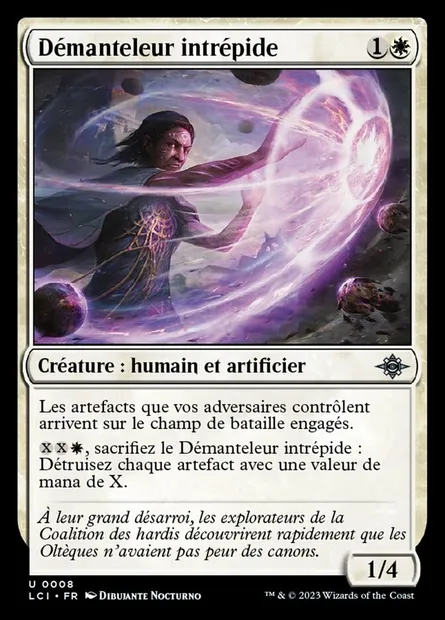 Démanteleur intrépide, carte Magic LCI 8 — extension The Lost Caverns of Ixalan