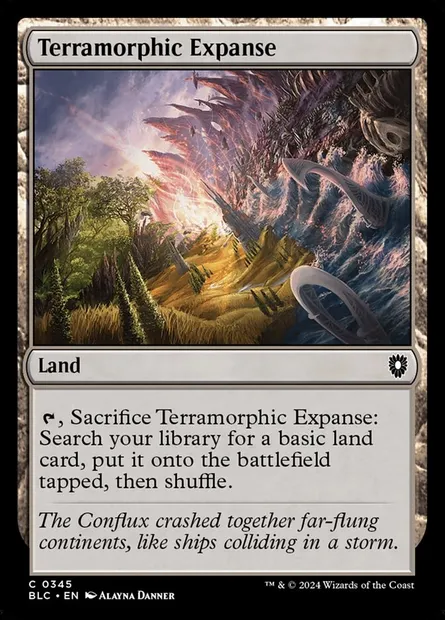 Terramorphic Expanse, Magic card BLC 345 — Bloomburrow Commander set