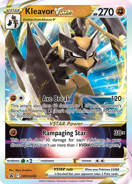 Kleavor VSTAR, Pokémon card SWSH 249 — SWSH Black Star Promos set