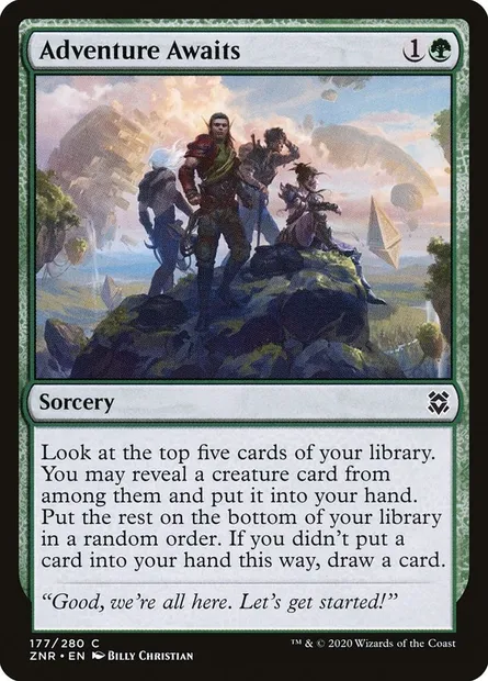 Adventure Awaits, Magic card ZNR 177 — Zendikar Rising set