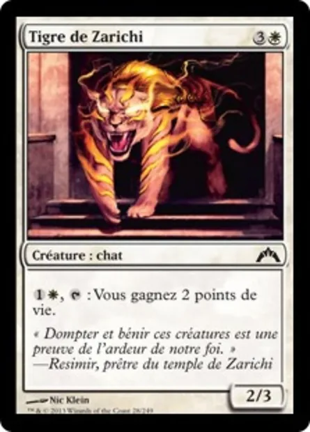 Tigre de Zarichi, carte Magic GTC 28 — extension Insurrection