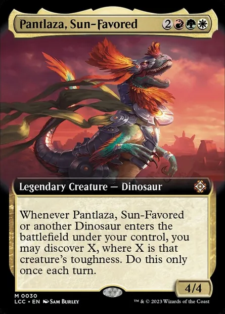 Pantlaza, Sun-Favored, Magic card LCC 30 — The Lost Caverns of Ixalan Commander set