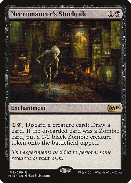 Necromancer's Stockpile, Magic card M15 108 — Magic 2015 set