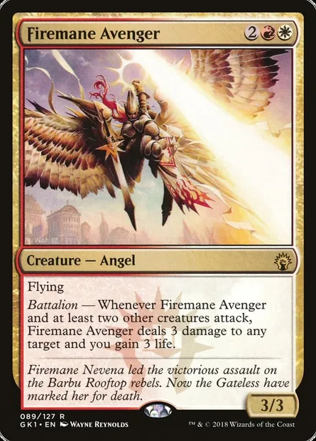 Firemane Avenger, Magic card GK1 89 — GRN Guild Kit set