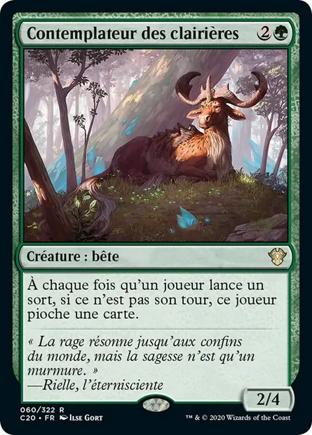 Contemplateur des clairières, carte Magic C20 60 — extension Commander 2020
