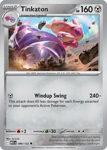 Tinkaton, Pokémon card MEG 098 — Mega Evolution set