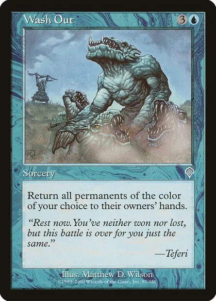 Wash Out, Magic card INV 87 — Invasion set