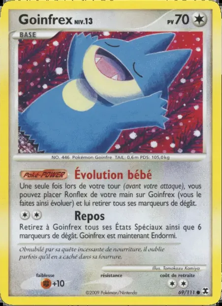 Goinfrex Niv. 13, carte Pokémon RR 69 — extension Rivaux Émergeants