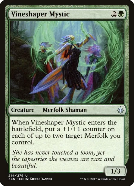 Vineshaper Mystic, Magic card XLN 214 — Ixalan set