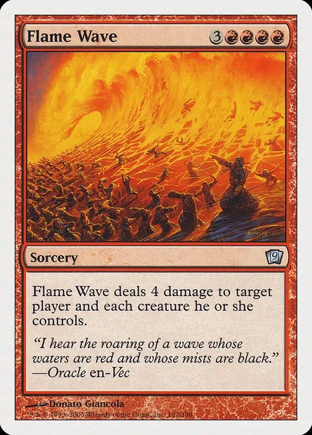Flame Wave, Magic card 9ED 182 — Ninth Edition set