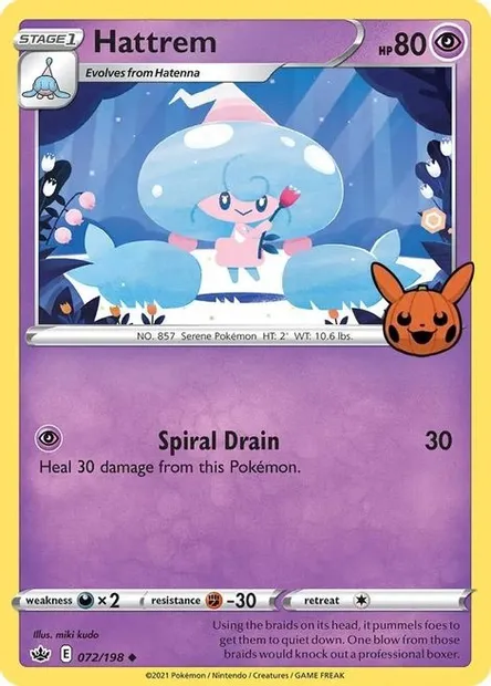 Chapotus, carte Pokémon TOT22 072 — extension Trick or Trade
