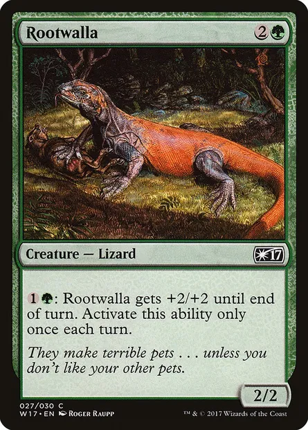 Rootwalla, Magic card W17 27 — Welcome Deck 2017 set