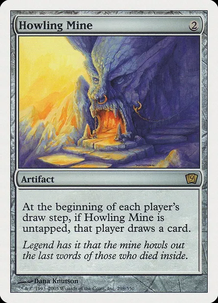 Howling Mine, Magic card 9ED 298 — Ninth Edition set