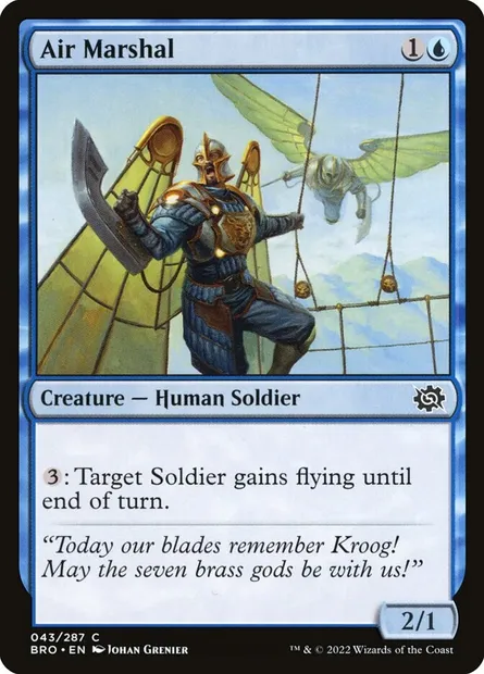 Air Marshal, Magic card BRO 43 — The Brothers' War set