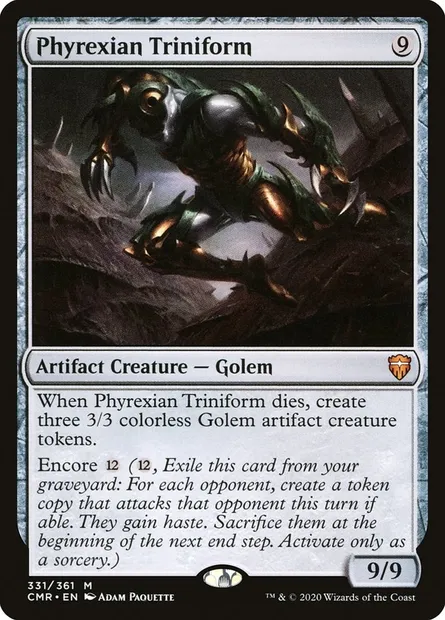 Phyrexian Triniform, Magic card CMR 331 — Commander Legends set