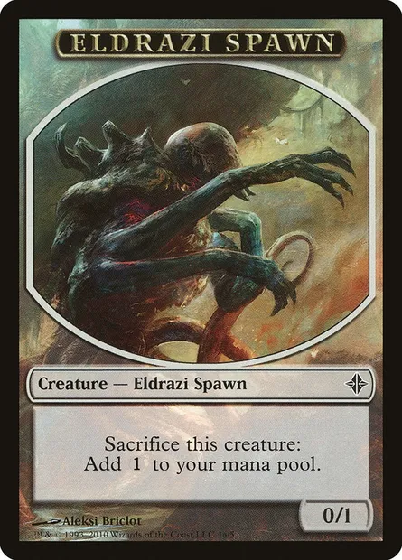 Eldrazi Spawn, carte Magic TROE 1a — extension Rise of the Eldrazi Tokens