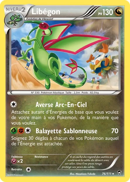 Libégon, carte Pokémon FFI 76 — extension Poings Furieux
