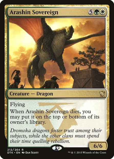 Arashin Sovereign, Magic card DTK 212 — Dragons of Tarkir set
