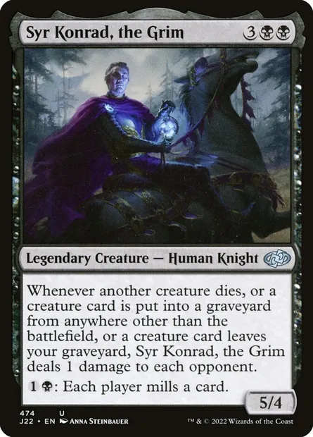Syr Konrad, the Grim, Magic card J22 474 — Jumpstart 2022 set