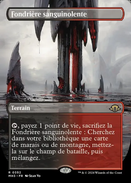 Fondrière sanguinolente, carte Magic MH3 352 — extension Modern Horizons 3