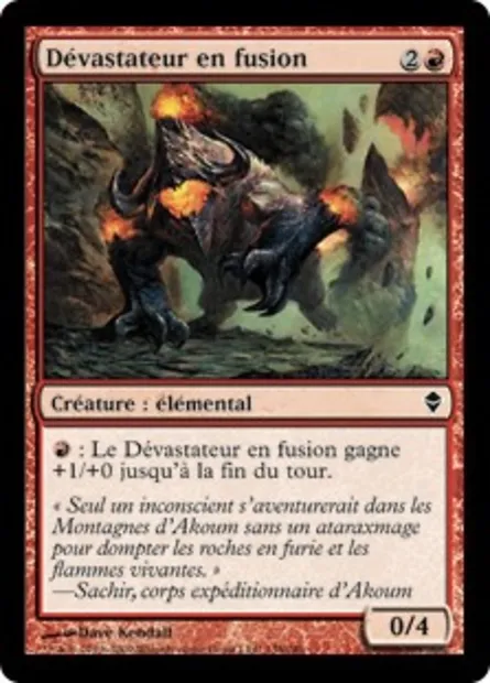 Dévastateur en fusion, carte Magic ZEN 138 — extension Zendikar
