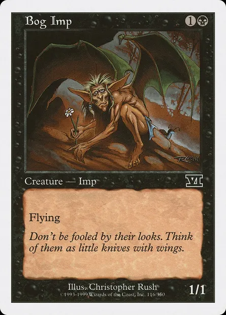 Bog Imp, Magic card 6ED 116 — Classic Sixth Edition set