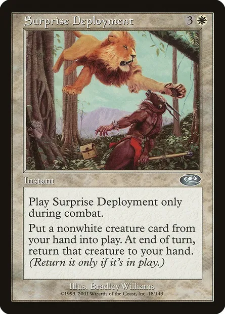 Surprise Deployment, Magic card PLS 18 — Planeshift set