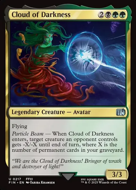 Cloud of Darkness, Magic card FIN 217 — Final Fantasy set