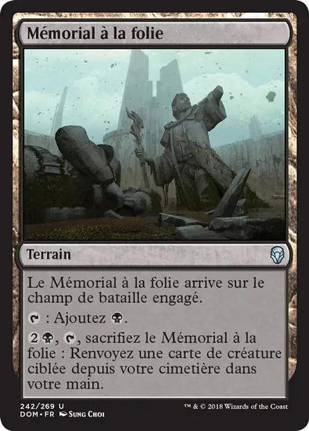 Mémorial à la folie, carte Magic DOM 242 — extension Dominaria