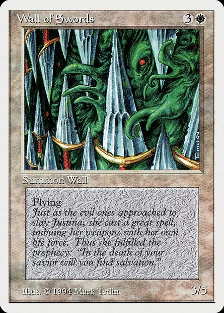 Wall of Swords, Magic card SUM 43 — Summer Magic / Edgar set