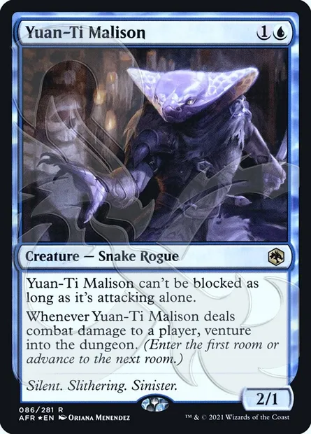 Yuan-Ti Malison, Magic card PAFR 86a — Adventures in the Forgotten Realms Promos set