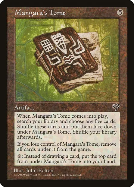 Mangara's Tome, Magic card MIR 309 — Mirage set