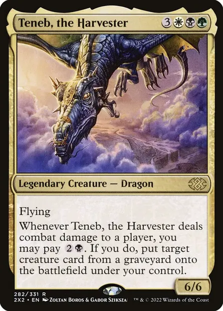 Teneb, the Harvester, Magic card 2X2 282 — Double Masters 2022 set