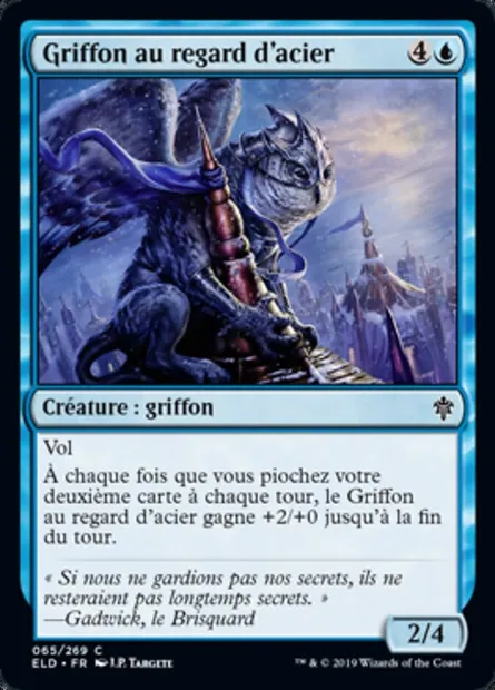 Griffon au regard d'acier, carte Magic ELD 65 — extension Throne of Eldraine