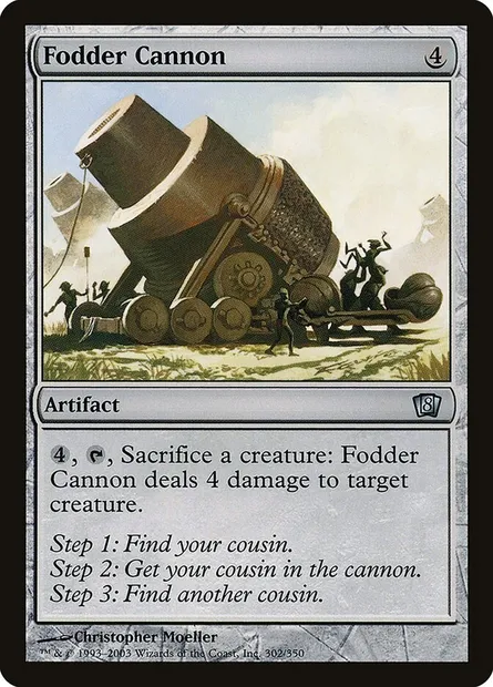 Fodder Cannon, Magic card 8ED 302★ — Eighth Edition set