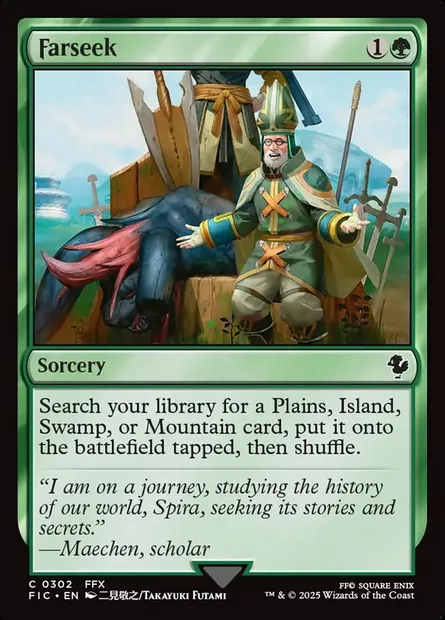 Farseek, Magic card FIC 302 — Final Fantasy Commander set
