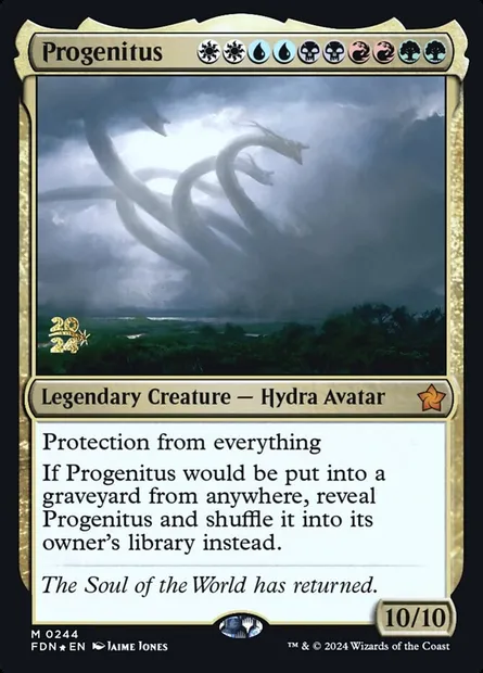 Progénitus, carte Magic PFDN 244s — extension Foundations Promos