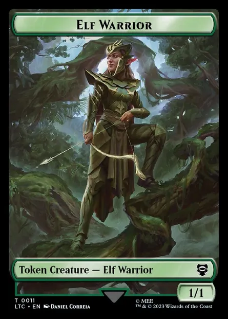 Elf Warrior, Magic card TLTC 11 — Tales of Middle-earth Commander Tokens set