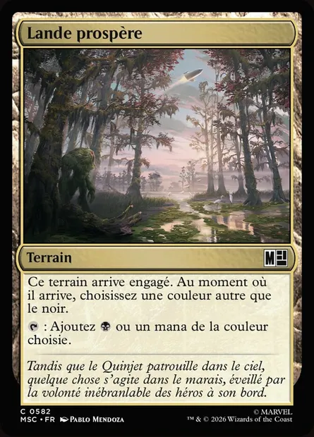 Lande prospère, carte Magic MSC 582 — extension Marvel Super Heroes Commander