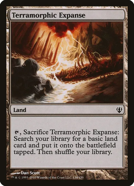 Terramorphic Expanse, Magic card ARC 134 — Archenemy set