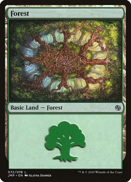 Forest, Magic card JMP 72 — Jumpstart set