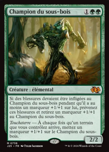 Champion du sous-bois, carte Magic J25 736 — extension Foundations Jumpstart