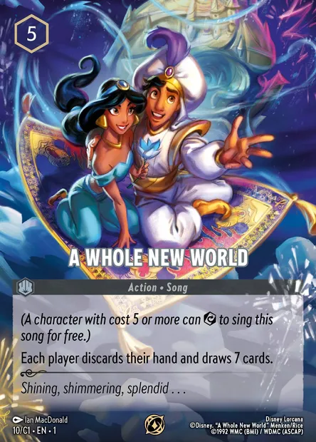 Ce rêve bleu, carte Disney Lorcana C1-010 — extension Lorcana Challenge 2024