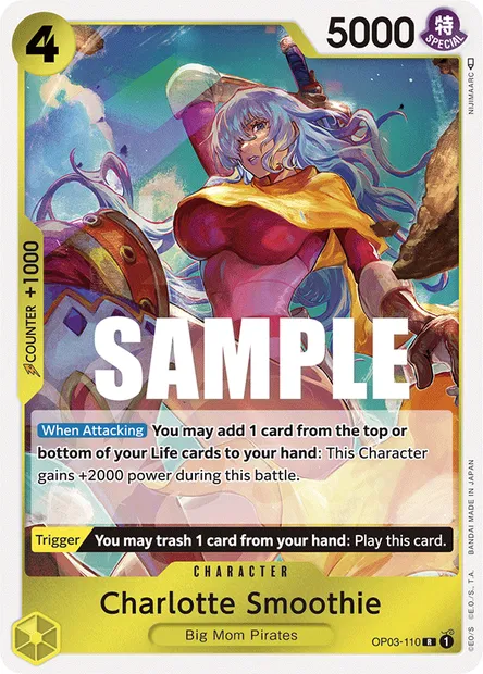 Charlotte Smoothie, carte One Piece OP03-110 — extension PILLARS OF STRENGTH