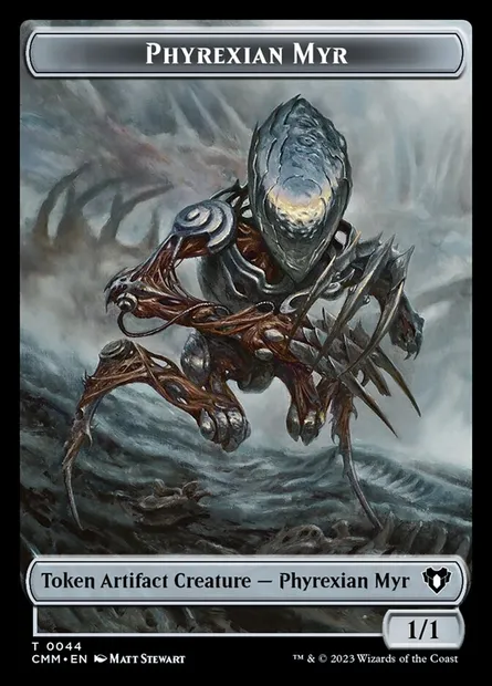 Phyrexian Myr, carte Magic TCMM 44 — extension Commander Masters Tokens