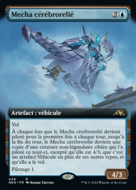 Mecha cérébrorelié, carte Magic NEO 448 — extension Kamigawa: La Dynastie Néon