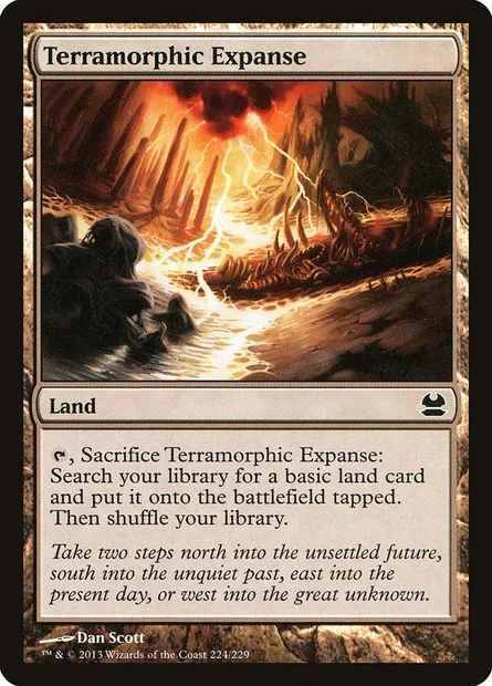 Terramorphic Expanse, Magic card MMA 224 — Modern Masters set