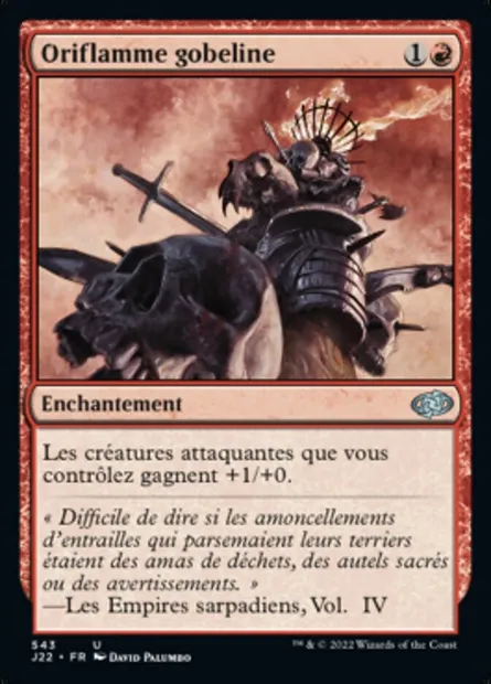 Oriflamme gobeline, carte Magic J22 543 — extension Jumpstart 2022