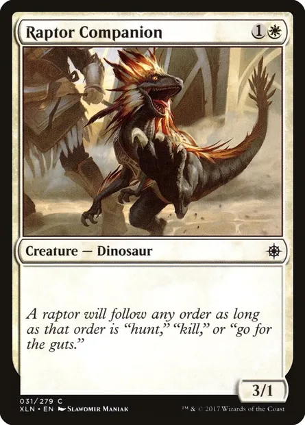 Raptor Companion, Magic card XLN 31 — Ixalan set