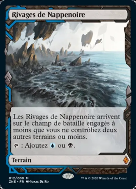 Rivages de Nappenoire, carte Magic ZNE 12 — extension Zendikar Rising Expeditions